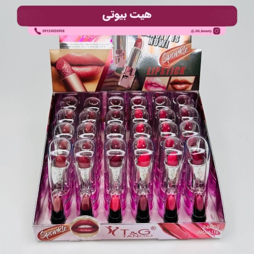 Picsart_26-02-21_16-25-50-006 رژ لب جامد شاین تی اند جی تانگو کد 6116 - تصویر 1