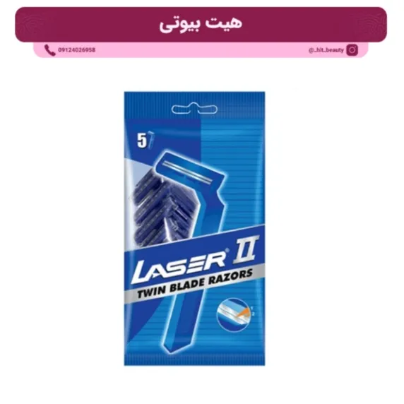 ژیلت-سنسیتیو-4 ژیلت دو لبه سنسیتیو لیزر 5 عددی - تصویر 1